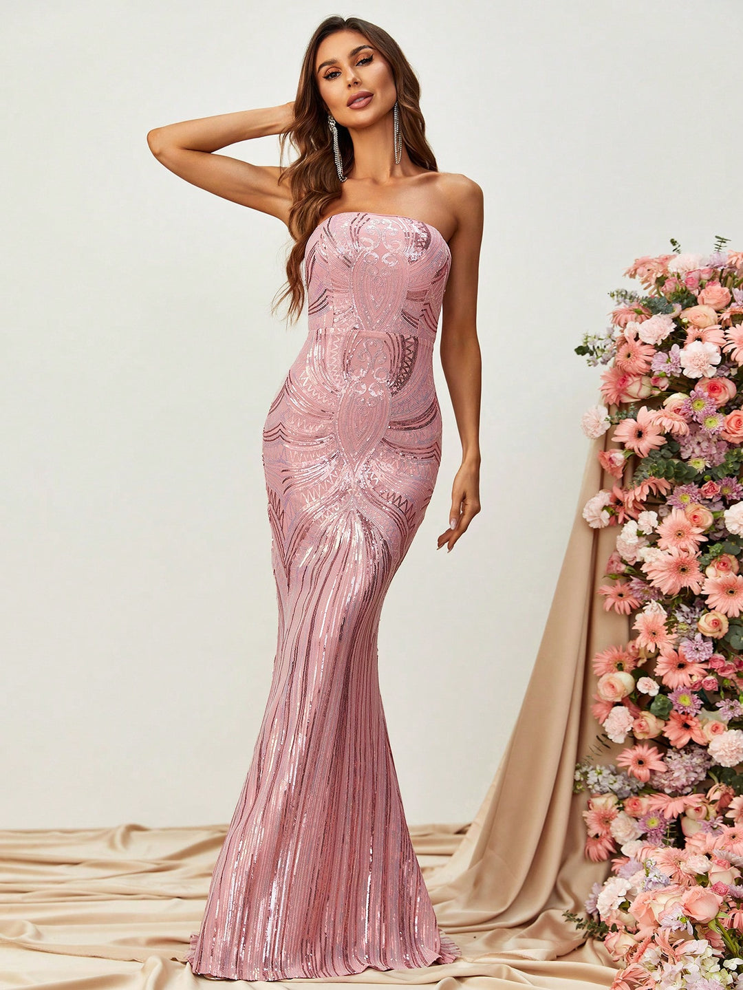 Elegant Tube Sleeveless Mermaid Prom Dress