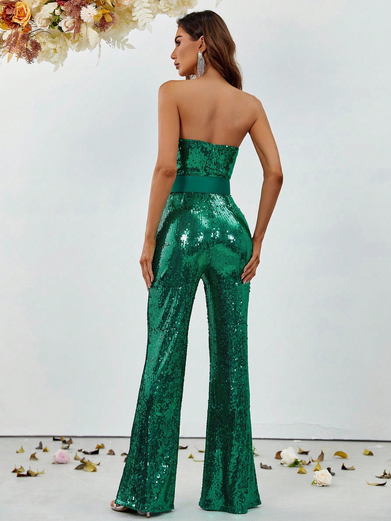 Sequin Party Tube Jumpsuit