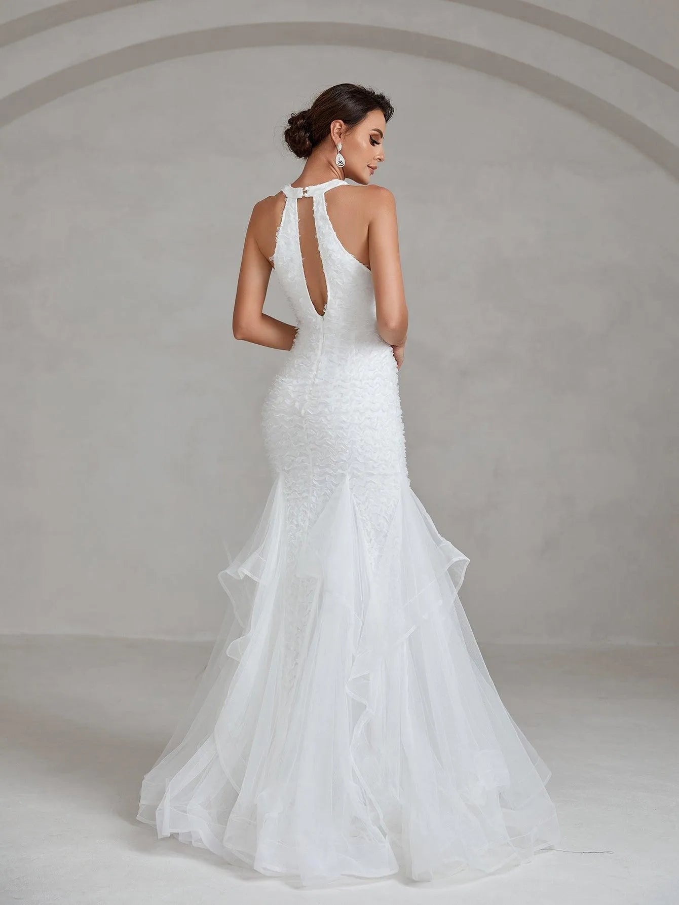 Majestic Lace Mermaid Wedding Dress