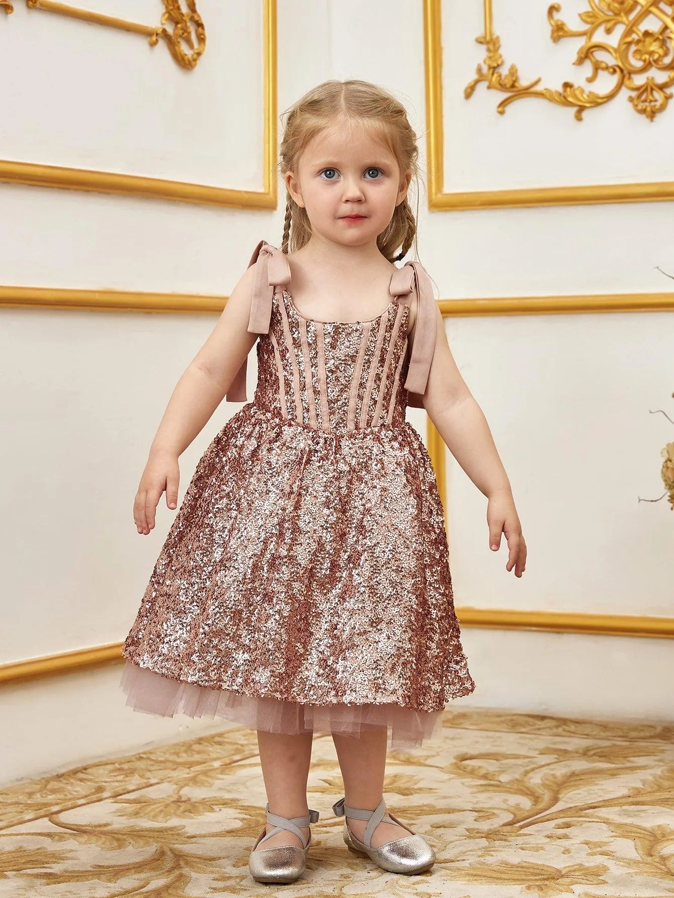 Young Girls' Sparkling Sequin Cami Dress